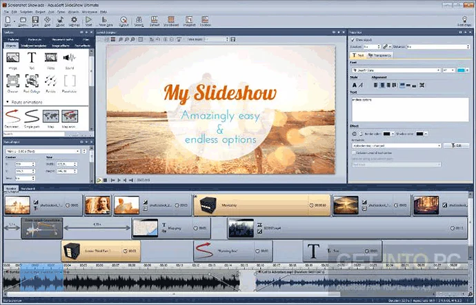 Make your own slideshow with Aquasoft