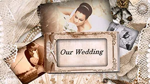 Vintage Wedding Album Slideshow Templates