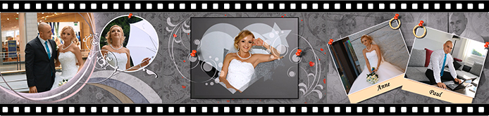 Elegant wedding slideshow templates